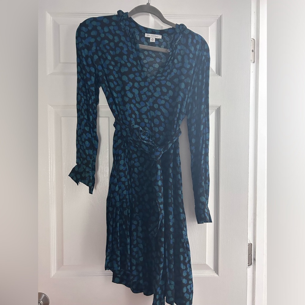 Dress black and blue